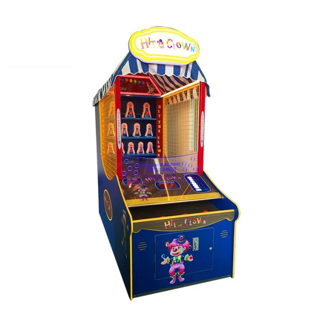 Threeplus Coin Operated Ball Throwing Carnival Toss for Sale