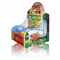 Coin Operated Hot Game Animal Mania Shooting Ball Video Game Ticket Redemption Lottery Game Machine