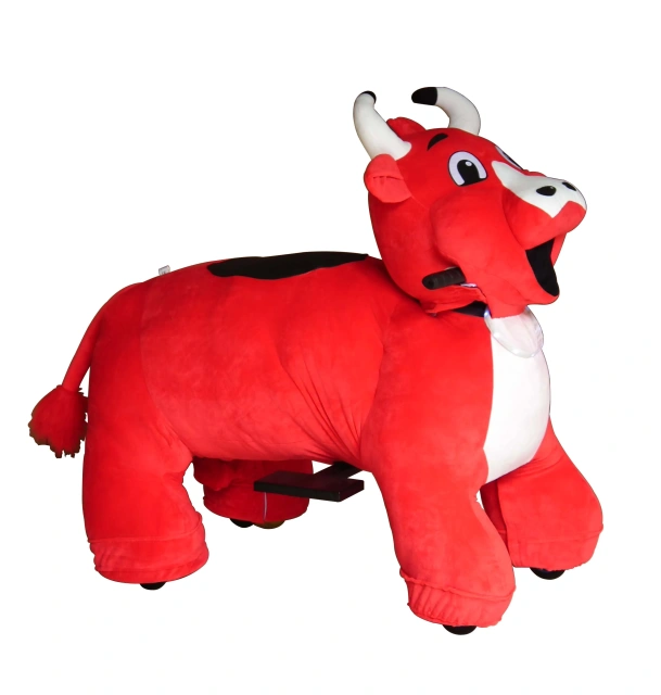 Wholesale Plush Electric Animal Toy Ride on Bull Toys for Amusement Park