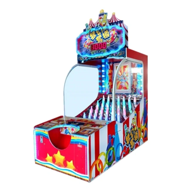 Threeplus Coin Operated Carnival Hit the Clown Redemption Lottery Ticket Machine for Sale