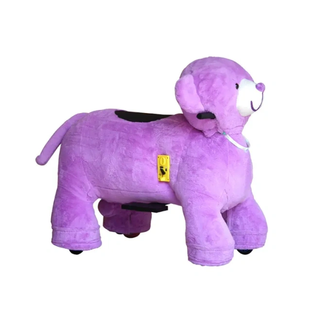 High Quality Shopping Mall Electric Plush Battery Operated Walking Animal Kiddie Ride on Toy