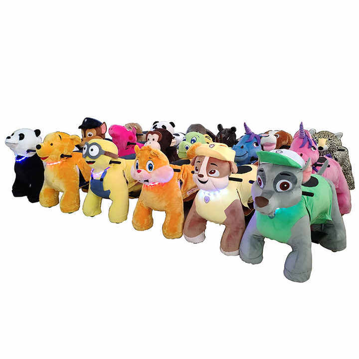 Attraction Battery Operated Ride on Animal Electrical Toys Rides for Kids Plush Animal Ride