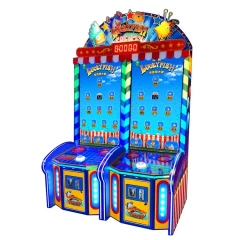 Threeplus Coin Operated Lucky Fish Button Ticket Redemption Game Machine