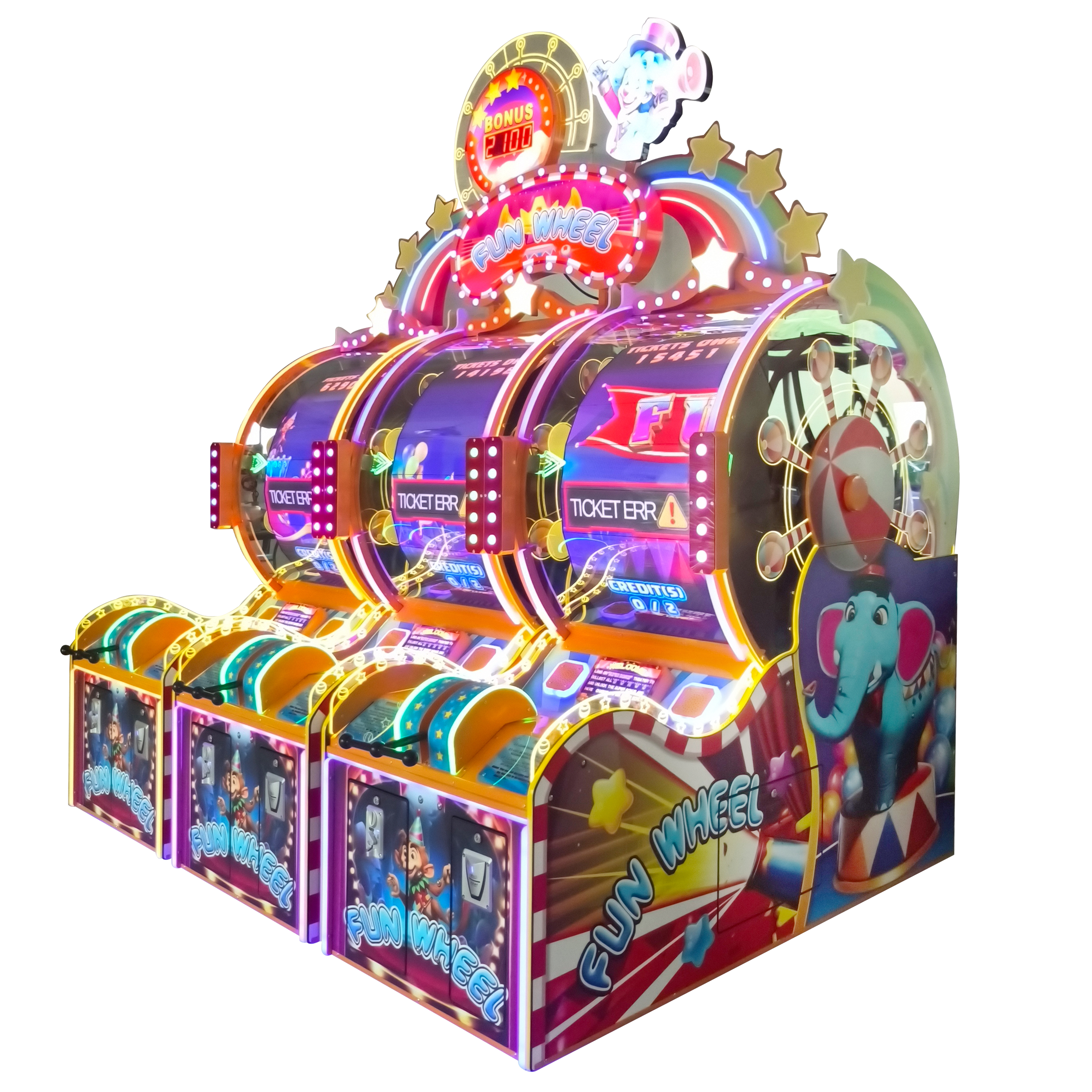 Threeplus Exclusive Redemption Lottery Ticket Machine - Fun wheel