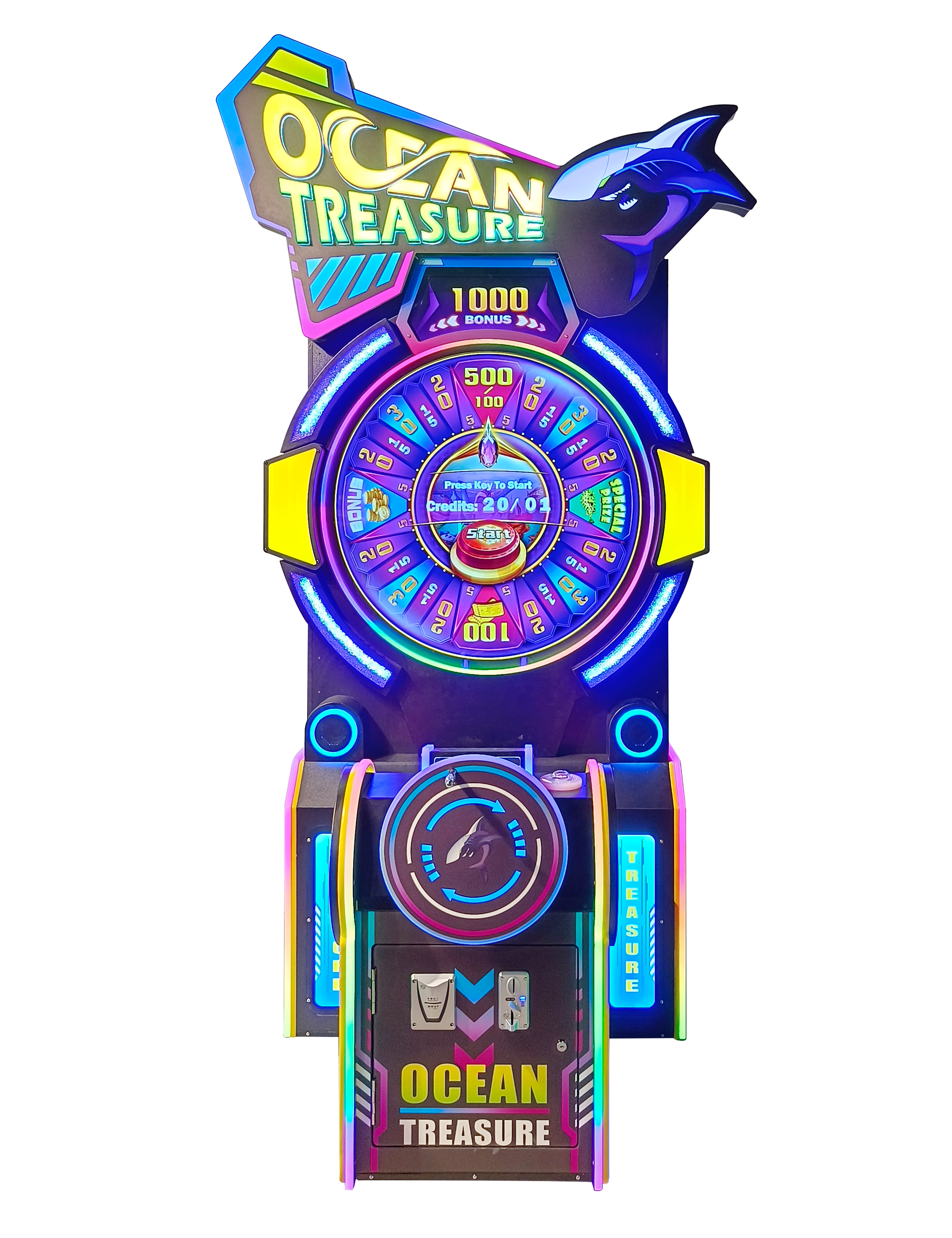 Threeplus Exclusive Redemption Lottery Ticket Machine - Ocean Treasure