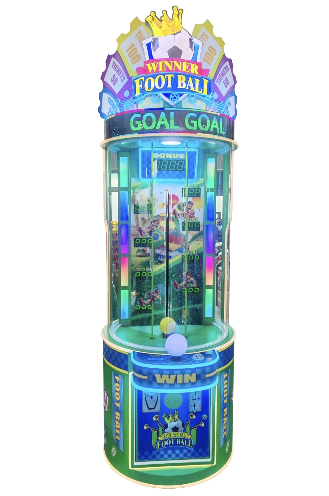 Winner Football Arcade Redemption Game | Skill-Based Ball Climber with Competitive Dodging