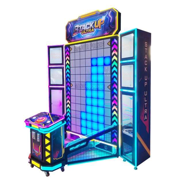 Stack Up-Ultra Gift+Ticket Redemption Game Machine Stacking Master Challenge: Win Big Prizes with Precision Timing