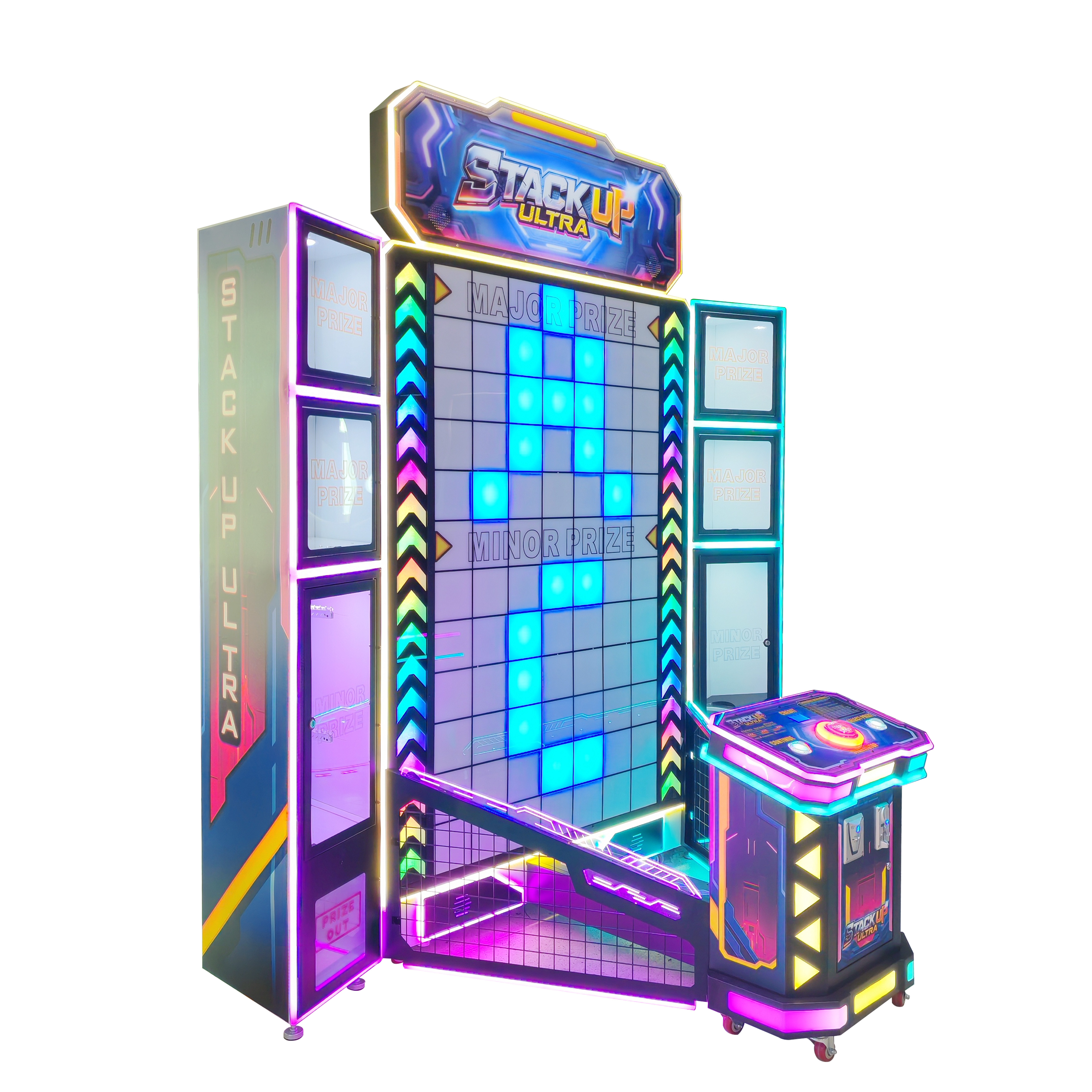 Stack Up-Ultra Gift+Ticket Redemption Game Machine Stacking Master Challenge: Win Big Prizes with Precision Timing
