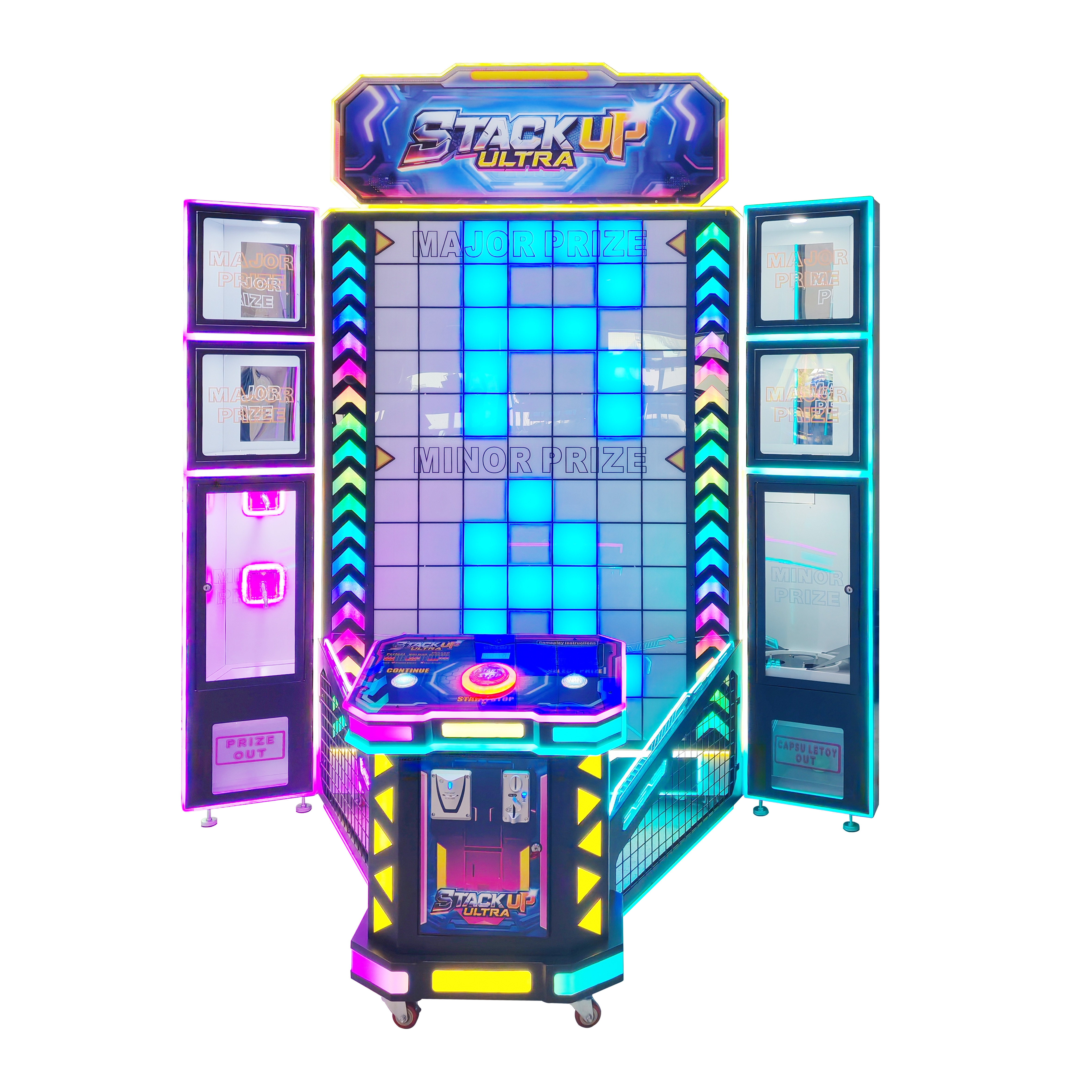 Stack Up-Ultra Gift+Ticket Redemption Game Machine Stacking Master Challenge: Win Big Prizes with Precision Timing