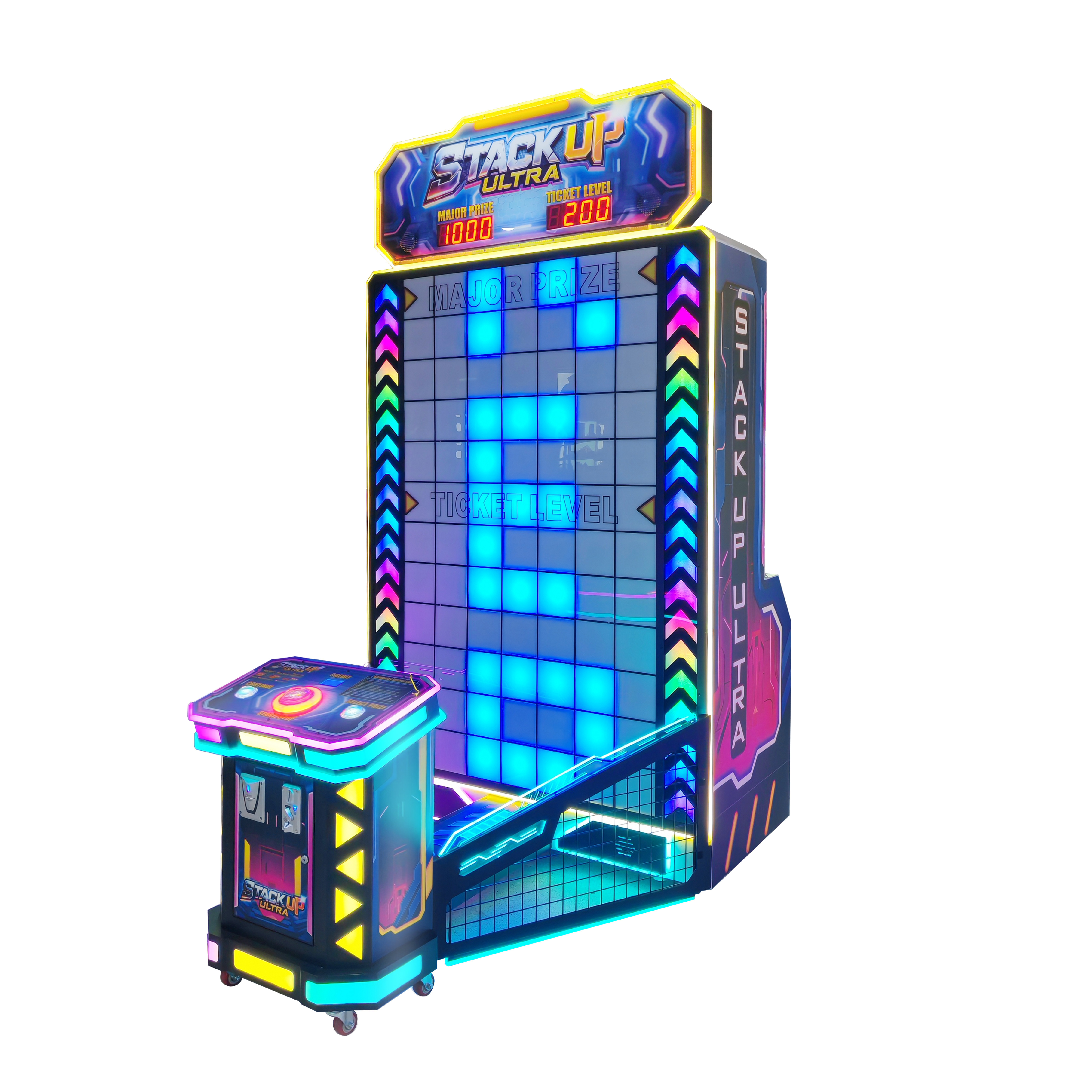 Stack Up-Ultra-Ticket Arcade Redemption Game | Skill-Based Block Stacking with High-Stakes Risk/Reward