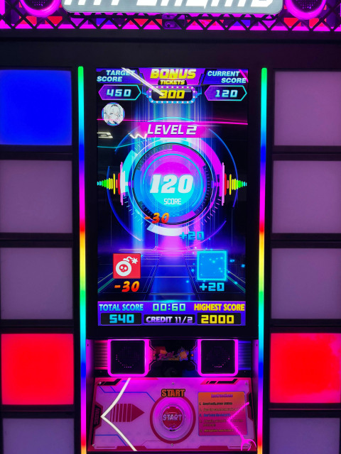 Hyper Grid Arcade Redemption Game | Photo-Aiming Challenge with Interactive Floor Grid