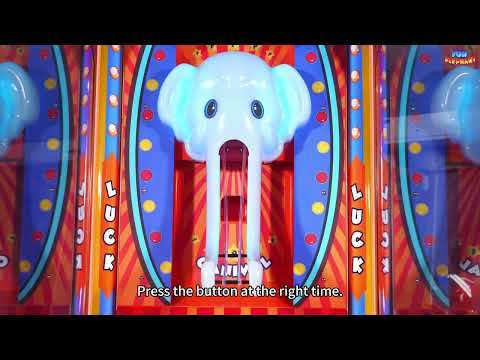 Fun Elephant Arcade Redemption Game | Automatic Moving Target Timing Challenge