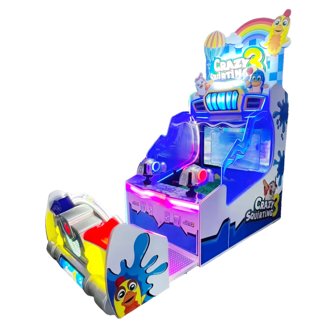 Crazy Water 3-2P Arcade Redemption Game | Dual-Player Water Cannon Shooter with Multi-Game Selection