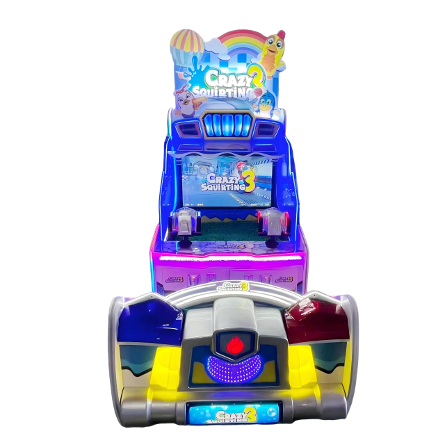 Crazy Water 3-2P Arcade Redemption Game | Dual-Player Water Cannon Shooter with Multi-Game Selection