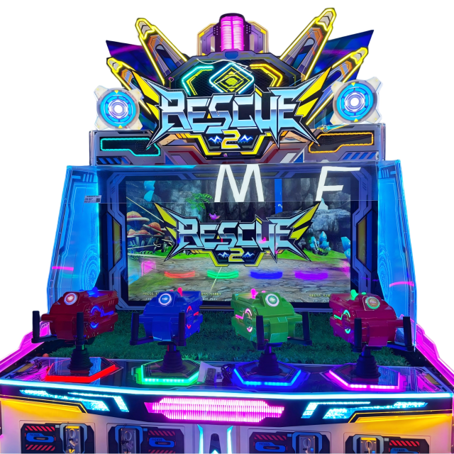 Rescue 2-4P Water Shooting Arcade Redemption Game | Multi-Player Water Blaster with Diverse Game Modes