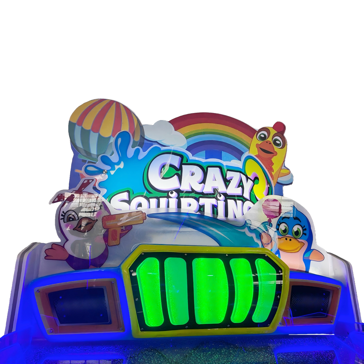 Crazy Water 3-2P Arcade Redemption Game | Dual-Player Water Cannon Shooter with Multi-Game Selection