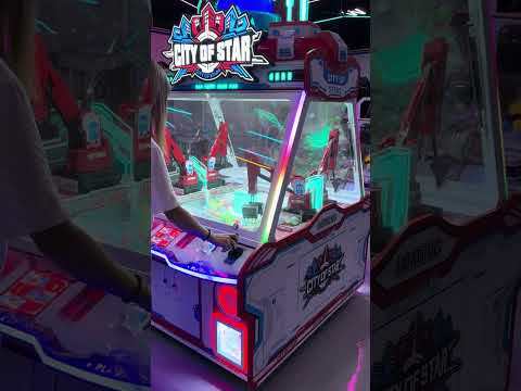 City Of Star Dual-Action Arcade Machine | Crane & Prize Pusher Combo Redemption Game