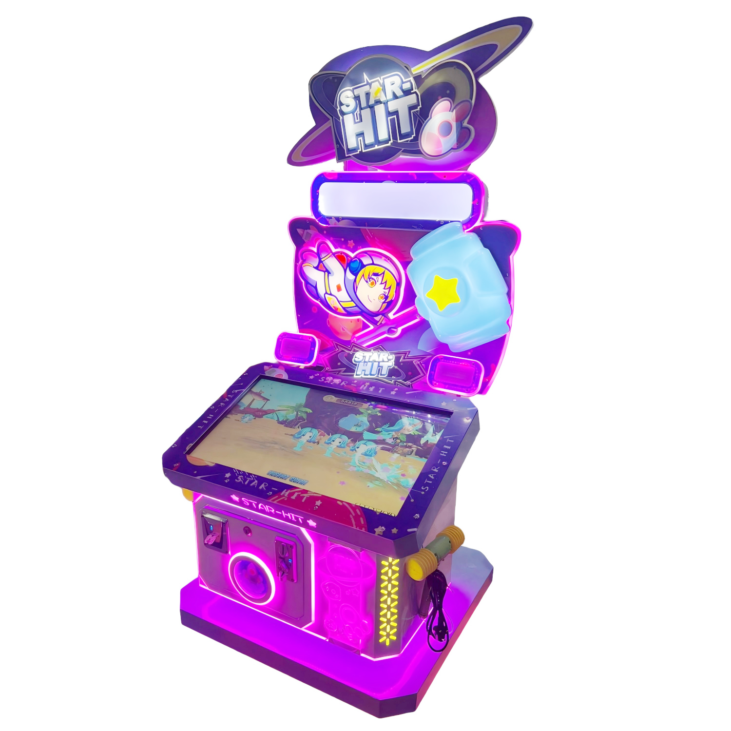 Star Hit Arcade Game | Multi-Game Hammer Striker with 10 Selectable Whack-A-Monster Modes