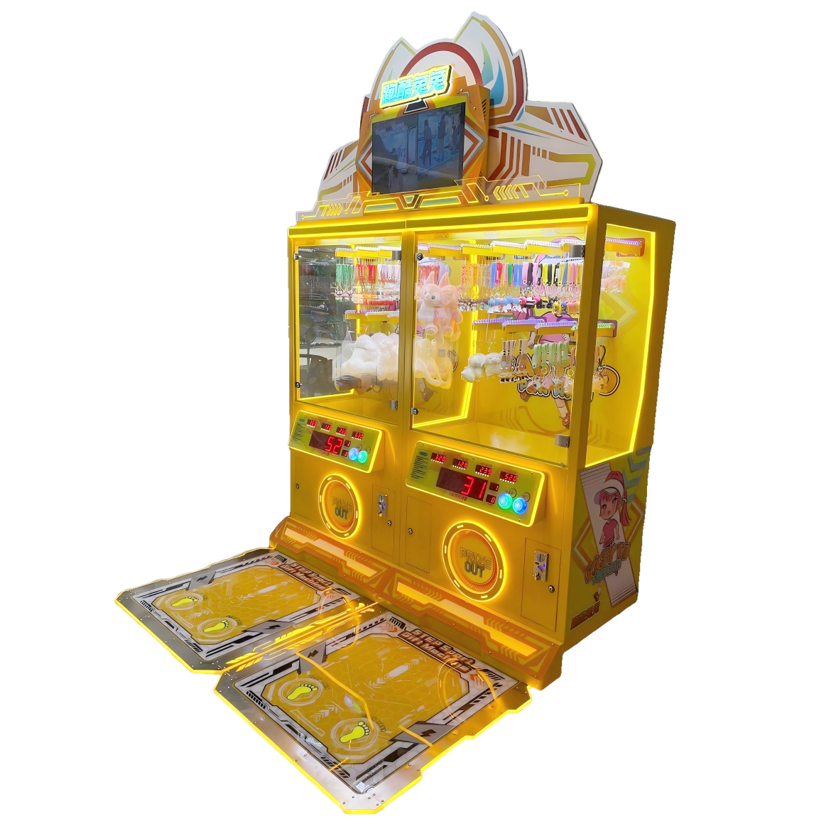 Parkour Bunny Arcade Gift Merchandiser | Cumulative Score System with 4-Tier Progressive Prizing