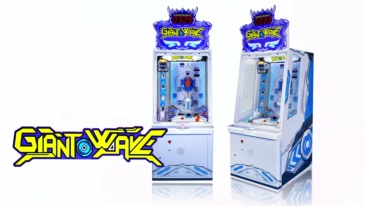 Giant Wave-2P Coin Pusher & Ball Launcher | Multi-Stage "Party Time" Bonus Redemption Game