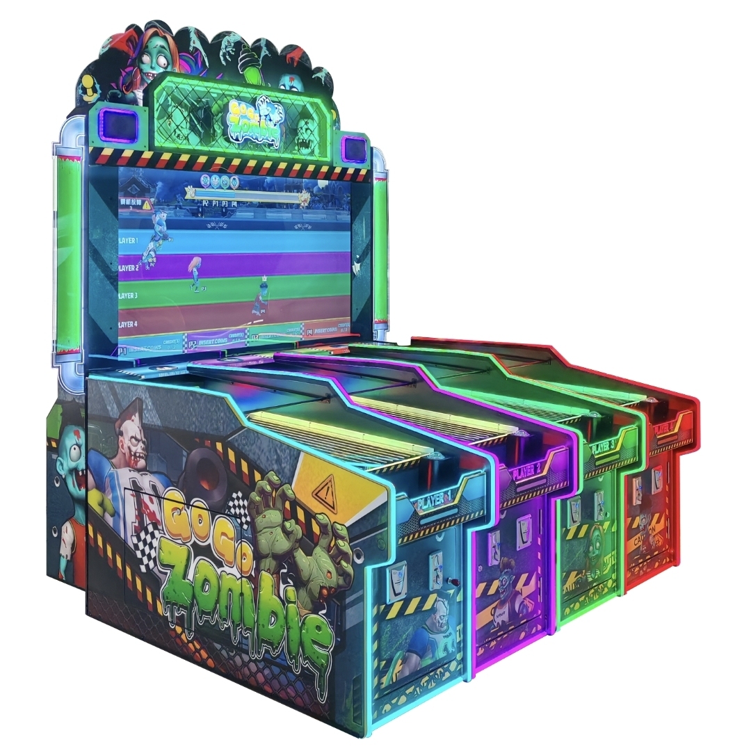 Go Go Zombie-4P Arcade Redemption Game | 4-Player Ball Toss with NOS Scoring Burst & Ticket Rewards