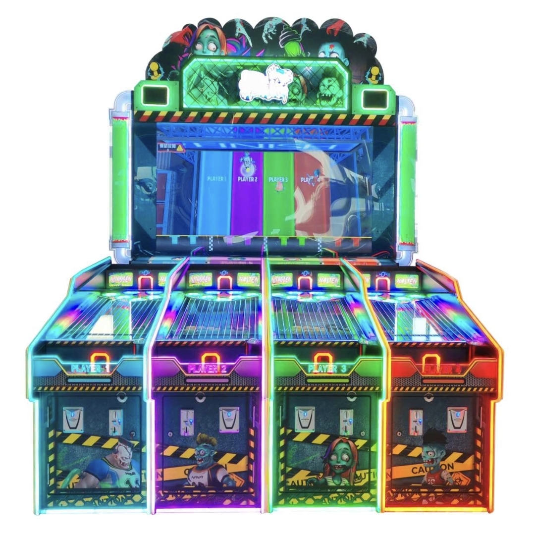Go Go Zombie-4P Arcade Redemption Game | 4-Player Ball Toss with NOS Scoring Burst & Ticket Rewards