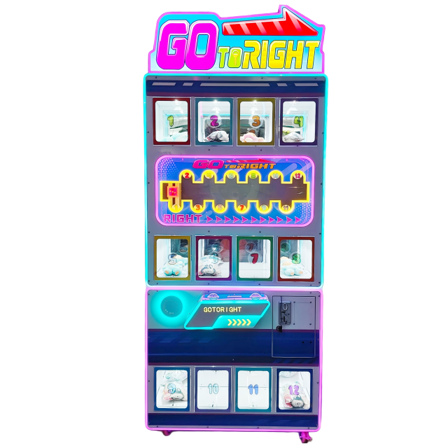 Go to Right Redemption Game Machine | Aim at the Number, Press the Button, Get the Prize. High-Revenue, Easy-to-Play Aiming Prize Machine.