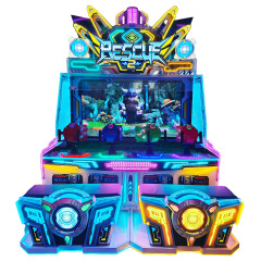 Rescue 2-4P Water Shooting Arcade Redemption Game | Multi-Player Water Blaster with Diverse Game Modes