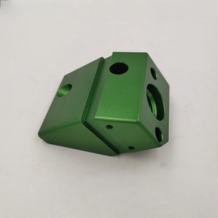 Green Anodized Aluminum Part