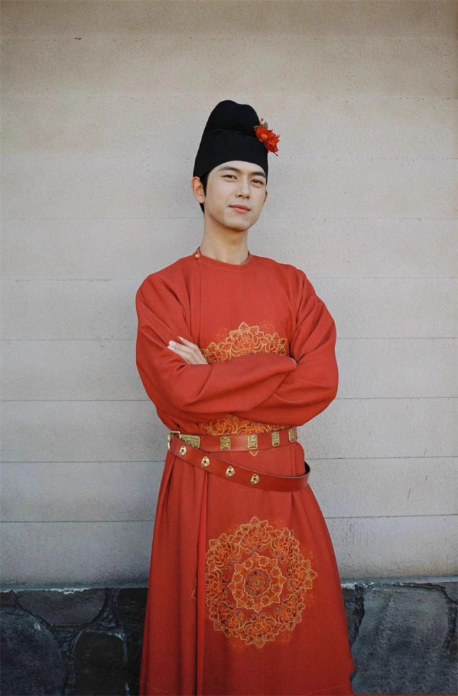 Ancient Chinese Bride Groom Wedding Hanfu for Hot Drama Flourished Peony Guo Se Fang hua Male Female Wedding Dress Delicate Costume w Hair Accessories Hat