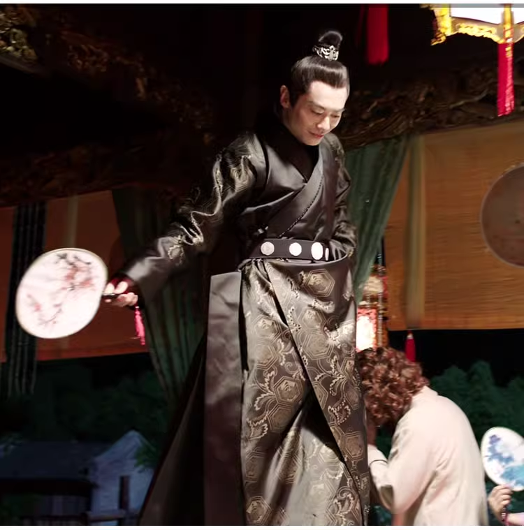 Historical Drama Ming Dynasty Emperor Costume Royal Yellow Dragon Robe Embroidered Hanfu Long Gown for King and Prince Zhu Di Multi Color Single-sided and Double-sided Embroidery Male Wear