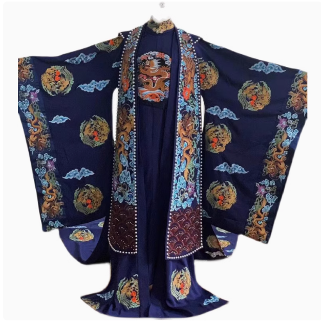 Big Historical Drama Ming Dynasty Actress Sun Ruowei Empress Costume Exquisite Embroidered Queen Hanfu with Long Tail Multi-designs Hand Beading