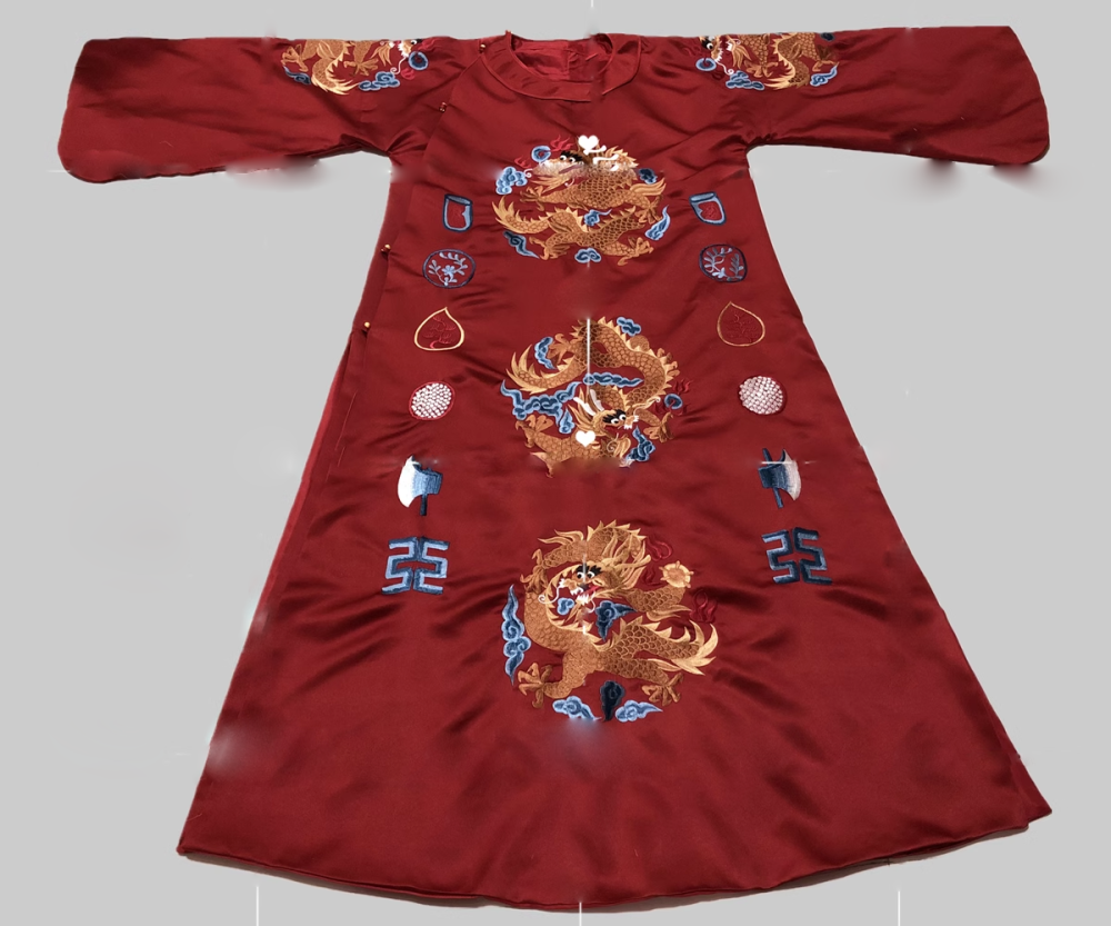 Historical Drama Ming Dynasty Emperor Costume Royal Yellow Dragon Robe Embroidered Hanfu Long Gown for King and Prince Zhu Di Multi Color Single-sided and Double-sided Embroidery Male Wear