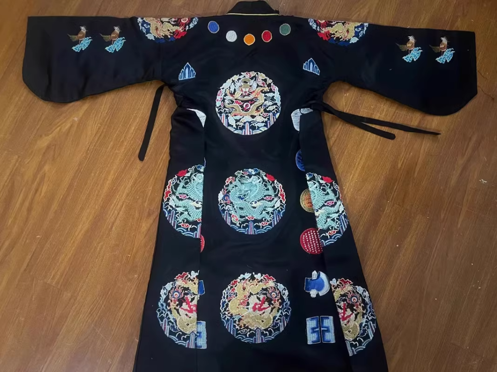 Historical Drama Ming Dynasty Emperor Costume Royal Yellow Dragon Robe Embroidered Hanfu Long Gown for King and Prince Zhu Di Multi Color Single-sided and Double-sided Embroidery Male Wear