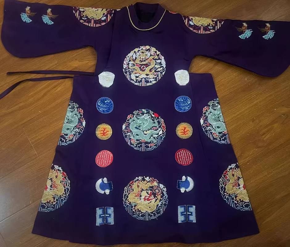 Historical Drama Ming Dynasty Emperor Costume Royal Yellow Dragon Robe Embroidered Hanfu Long Gown for King and Prince Zhu Di Multi Color Single-sided and Double-sided Embroidery Male Wear