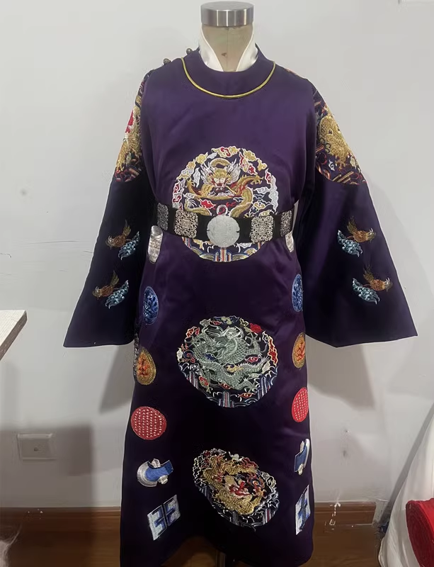 Historical Drama Ming Dynasty Emperor Costume Royal Yellow Dragon Robe Embroidered Hanfu Long Gown for King and Prince Zhu Di Multi Color Single-sided and Double-sided Embroidery Male Wear