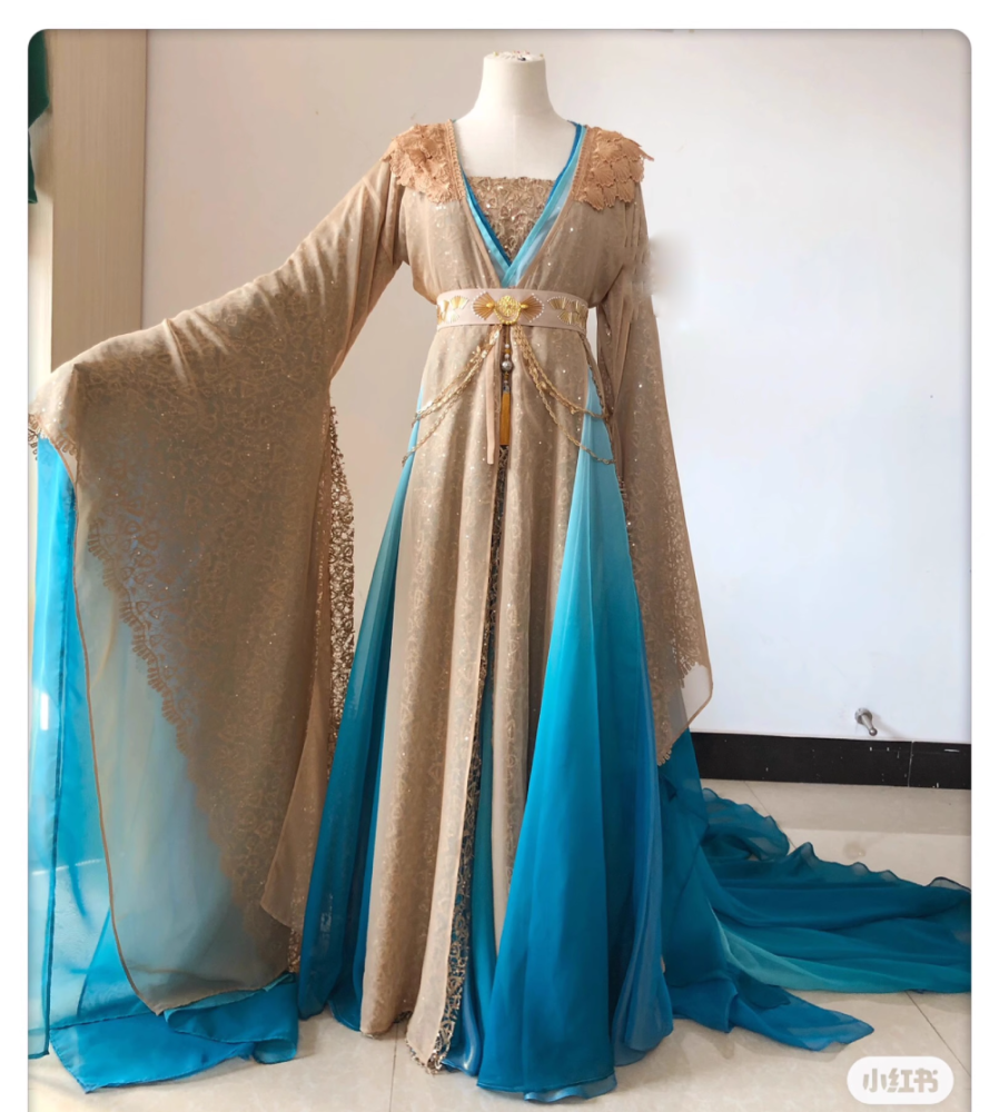 Ancient Chinese Fairy Drama Hanfu Exquisite High Quality Costume for TV Till The End of The Moon Bai Lu Same Design Female Photography Stage Performance Wear