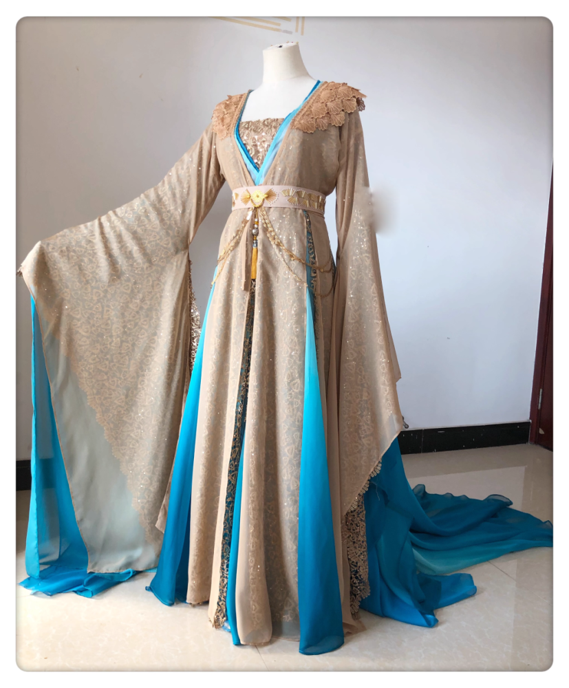 Ancient Chinese Fairy Drama Hanfu Exquisite High Quality Costume for TV Till The End of The Moon Bai Lu Same Design Female Photography Stage Performance Wear