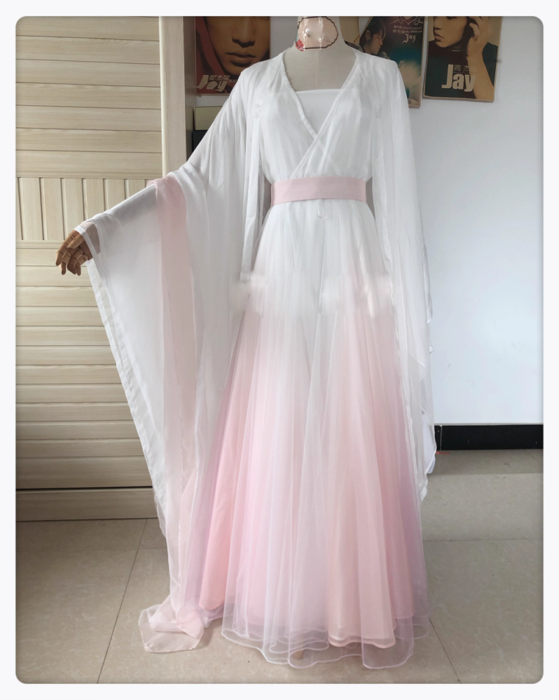 Ancient Chinese Fairy Drama Hanfu Exquisite High Quality Costume for TV Till The End of The Moon Bai Lu Same Design Female Photography Stage Performance Wear
