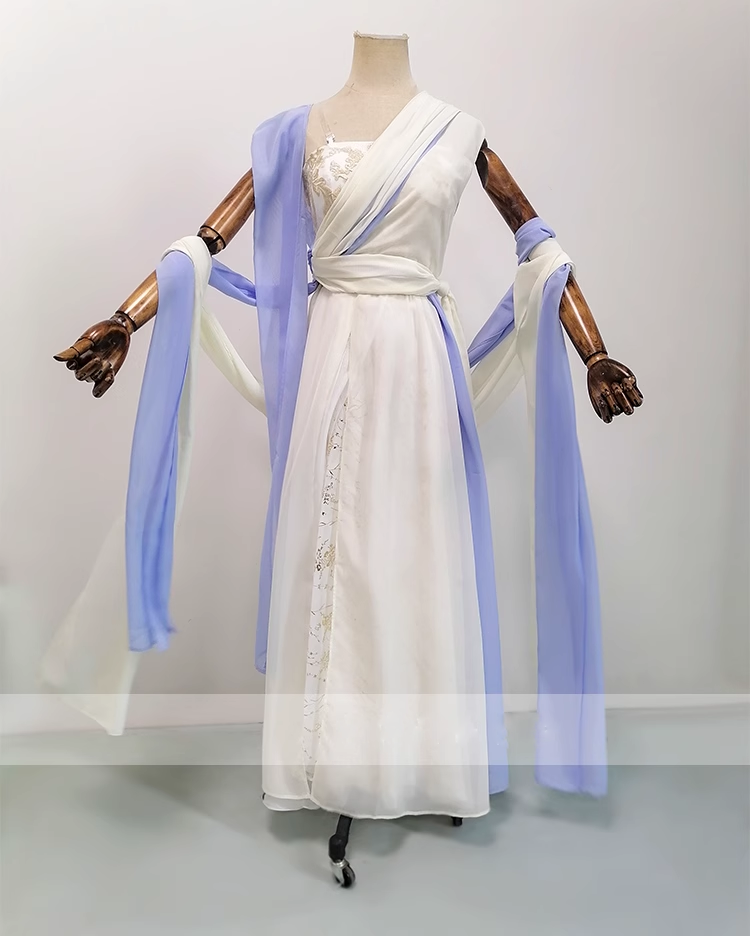 Fairy Drama Hanfu for TV Play Till The End of The Moon Actress Same Design Female Costume Ye XiWu Simplified Version Thematic Photography Hanfu