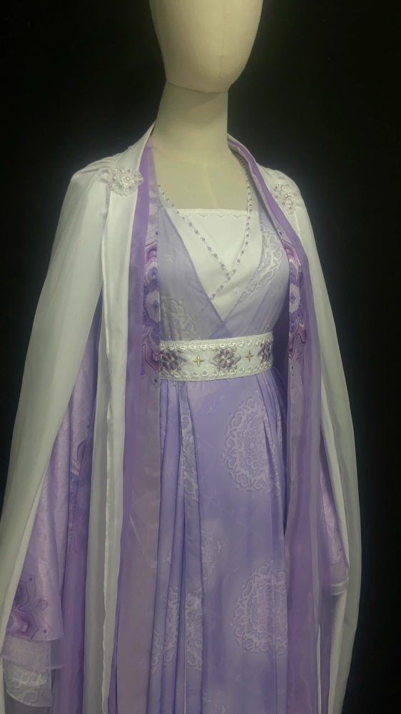 Fairy Drama Hanfu for TV Play Till The End of The Moon Actress Same Design Female Costume Ye XiWu Simplified Version Thematic Photography Hanfu