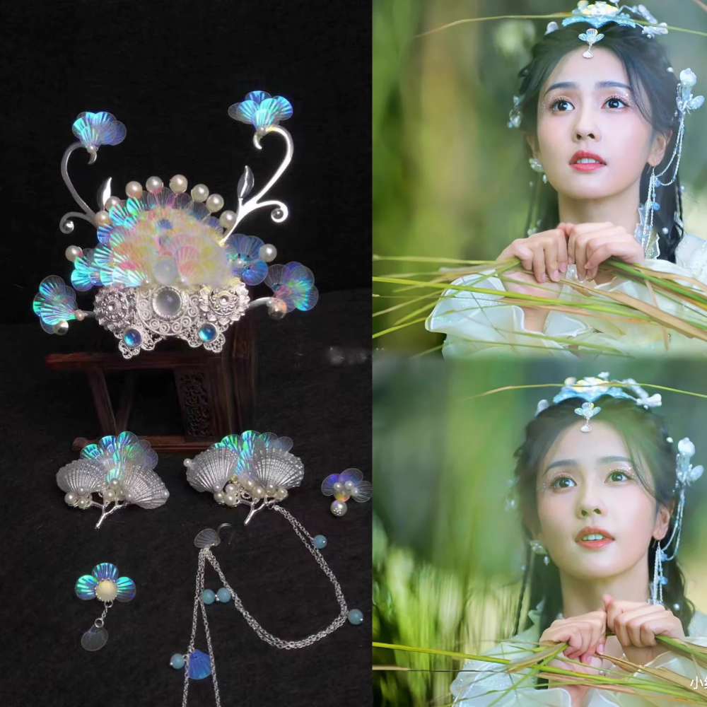 Ancient Chinese Fairy Drama Hanfu Exquisite High Quality Costume for TV Till The End of The Moon Bai Lu Same Design Female Photography Stage Performance Wear