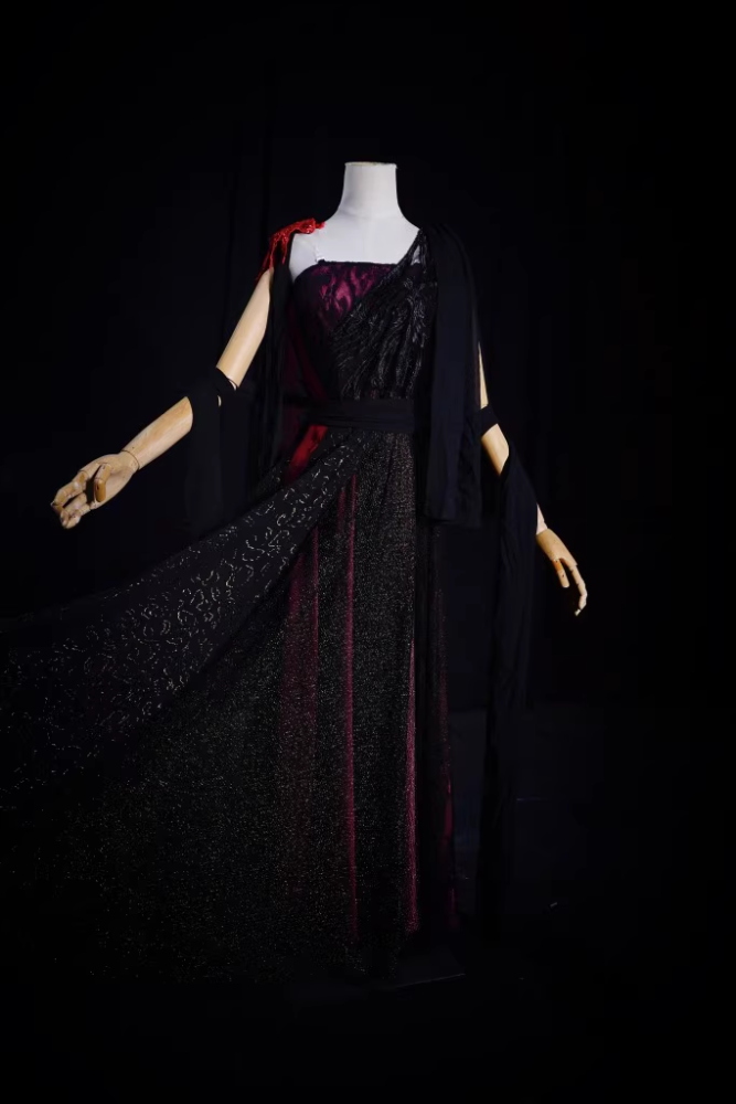 Fairy Drama Hanfu for TV Play Till The End of The Moon Actress Same Design Female Costume Ye XiWu Simplified Version Thematic Photography Hanfu