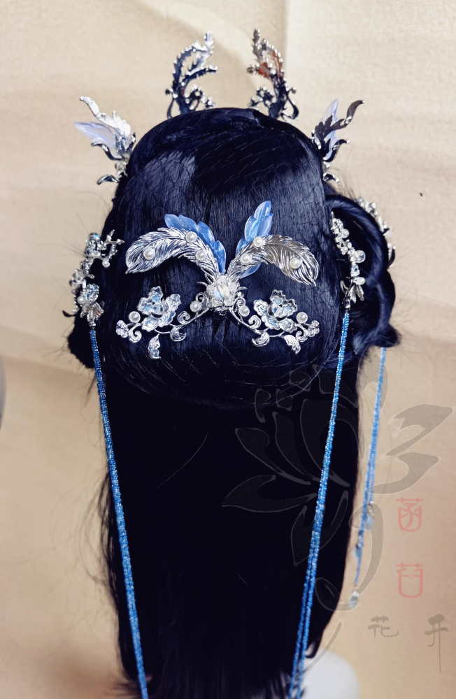 Ancient Chinese Fairy Drama Hanfu Exquisite High Quality Costume for TV Till The End of The Moon Bai Lu Same Design Female Photography Stage Performance Wear