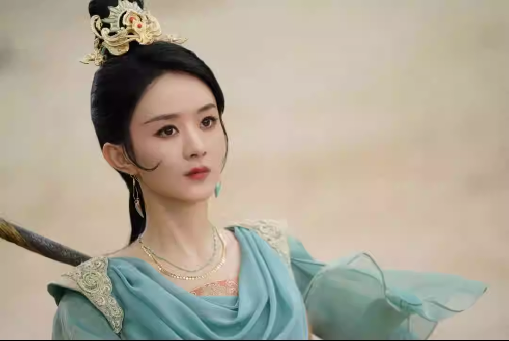The Legend of ShenLi Immortal Costume for Actress Zhao LiYin Female Performance Hanfu Fairy Dress High Quality with Various Hair Accessories Head Piece Earrings
