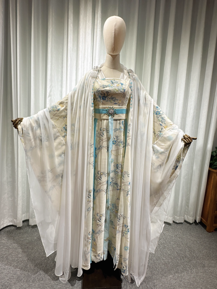 Guo JingMing New Drama Veil of Shadows Beautiful Women Fairy Costume Aesthetic Female Hanfu Delicate Embroidery Super High Quality Cloth Material Super Fairy Design Dress Performance Photography Super Pretty
