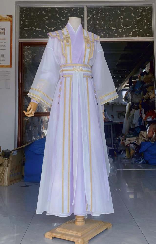 Hot Drama Lian Hua Lou Mysterious Lotus Casebook Male Costume ChengYi Stage Performance Drama Hanfu Swordmen Martial Arts Play Wear Photography