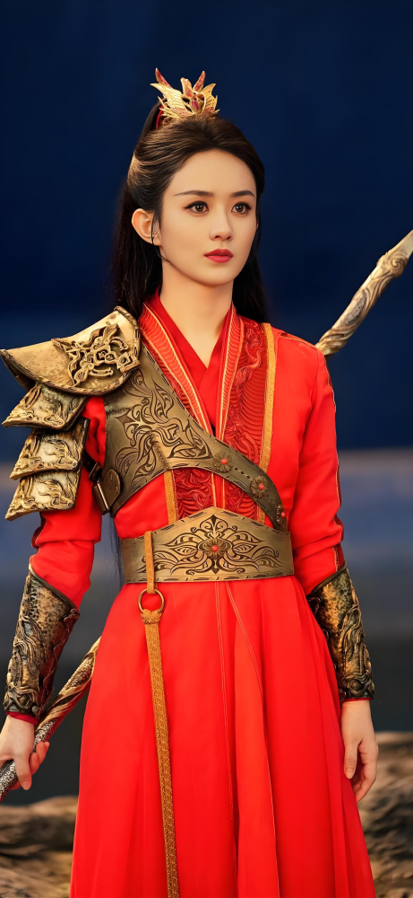 The Legend of ShenLi Immortal Costume for Actress Zhao LiYin Female Performance Hanfu Fairy Dress High Quality with Various Hair Accessories Head Piece Earrings