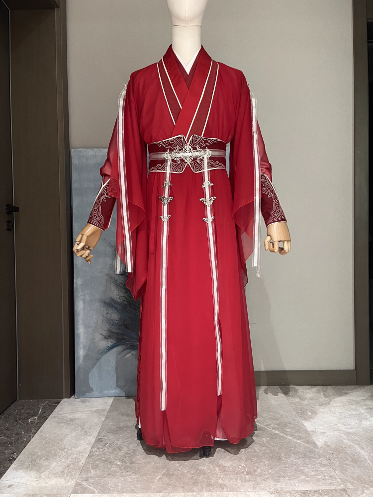 Hot Drama Lian Hua Lou Mysterious Lotus Casebook Male Costume ChengYi Stage Performance Drama Hanfu Swordmen Martial Arts Play Wear Photography