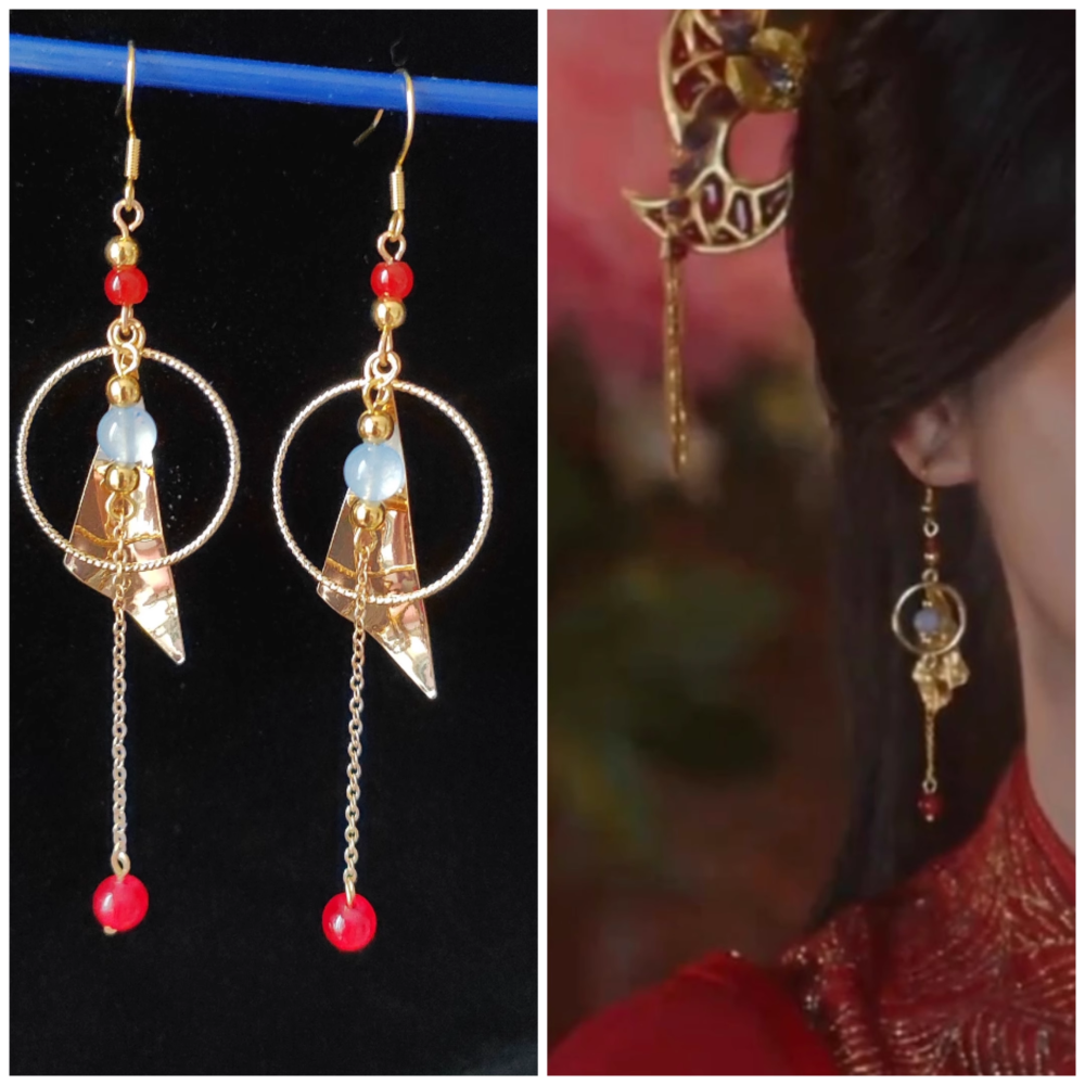 The Legend of ShenLi Immortal Costume for Actress Zhao LiYin Female Performance Hanfu Fairy Dress High Quality with Various Hair Accessories Head Piece Earrings